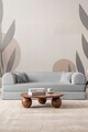 Canapea extensibila 3 locuri, Atelier del Sofa, 118FVL1305, Tesatura plus reiata, Gri deschis