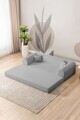 Canapea extensibila 3 locuri, Atelier del Sofa, 118FVL1305, Tesatura plus reiata, Gri deschis