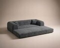 Canapea extensibila 3 locuri, Atelier del Sofa, 118FVL1306, Tesatura plus reiata, Antracit