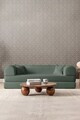 Canapea extensibila 3 locuri, Atelier del Sofa, 118FVL1307, Tesatura plus reiata, Verde