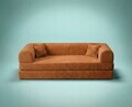Canapea extensibila 3 locuri, Atelier del Sofa, 118FVL1308, Tesatura plus reiata, Portocaliu