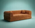 Canapea extensibila 3 locuri, Atelier del Sofa, 118FVL1308, Tesatura plus reiata, Portocaliu