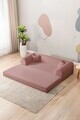 Canapea extensibila 3 locuri, Atelier del Sofa, 118FVL1309, Tesatura plus reiata, Roz