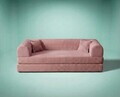 Canapea extensibila 3 locuri, Atelier del Sofa, 118FVL1309, Tesatura plus reiata, Roz