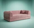 Canapea extensibila 3 locuri, Atelier del Sofa, 118FVL1309, Tesatura plus reiata, Roz