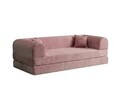 Canapea extensibila 3 locuri, Atelier del Sofa, 118FVL1309, Tesatura plus reiata, Roz