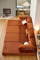 Coltar, Atelier del Sofa, 118FVL1401, Tesatura plus reiata, Caramiziu
