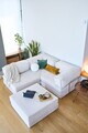 Coltar, Atelier del Sofa, 118FVL1402, Tesatura plus reiata, Crem