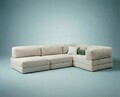 Coltar, Atelier del Sofa, 118FVL1402, Tesatura plus reiata, Crem