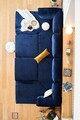 Coltar, Atelier del Sofa, 118FVL1403, Tesatura plus reiata, Albastru navy