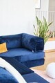 Coltar, Atelier del Sofa, 118FVL1403, Tesatura plus reiata, Albastru navy