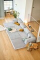 Coltar, Atelier del Sofa, 118FVL1405, Tesatura plus reiata, Gri deschis