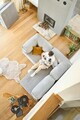 Coltar, Atelier del Sofa, 118FVL1405, Tesatura plus reiata, Gri deschis