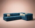 Coltar, Atelier del Sofa, 118FVL1406, Tesatura plus reiata, Indigo