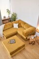 Coltar, Atelier del Sofa, 118FVL1407, Tesatura plus reiata, Galben mustar