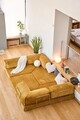 Coltar, Atelier del Sofa, 118FVL1407, Tesatura plus reiata, Galben mustar