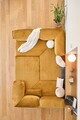 Coltar, Atelier del Sofa, 118FVL1407, Tesatura plus reiata, Galben mustar