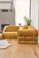 Coltar, Atelier del Sofa, 118FVL1407, Tesatura plus reiata, Galben mustar