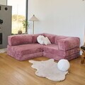 Coltar, Atelier del Sofa, 118FVL1409, Tesatura plus reiata, Roz