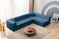 Coltar, Atelier del Sofa, 118FVL1502, Tesatura plus reiata, Albastru