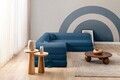 Coltar, Atelier del Sofa, 118FVL1502, Tesatura plus reiata, Albastru