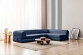 Coltar, Atelier del Sofa, 118FVL1503, Tesatura plus reiata, Albastru navy