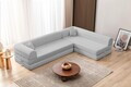 Coltar, Atelier del Sofa, 118FVL1505, Tesatura plus reiata, Gri deschis