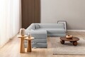 Coltar, Atelier del Sofa, 118FVL1505, Tesatura plus reiata, Gri deschis