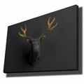 Tablou decorativ, 70100NISC-024, Canvas, Lemn, Aur/Negru