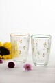 Set pahare, Hermia, 127RKL1121, Sticla, Galben / Verde