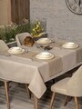 Set fete de masa 2 piese, L'essentiel Maison, Jasmine 220, Poliester, Bej