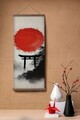 Tablou decorativ, ARTJPNPSTRDK10, Lemn masiv, Pictura pe canvas, Multicolor