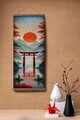 Tablou decorativ, ARTJPNPSTRDK16, Lemn masiv, Pictura pe canvas, Multicolor