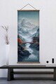 Tablou decorativ, ARTJPNPSTRDK22, Lemn masiv, Pictura pe canvas, Multicolor