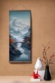 Tablou decorativ, ARTJPNPSTRDK22, Lemn masiv, Pictura pe canvas, Multicolor