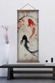 Tablou decorativ, ARTJPNPSTRDK5, Lemn masiv, Pictura pe canvas, Multicolor