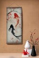 Tablou decorativ, ARTJPNPSTRDK5, Lemn masiv, Pictura pe canvas, Multicolor