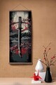 Tablou decorativ, ARTJPNPSTRDK6, Lemn masiv, Pictura pe canvas, Multicolor