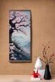 Tablou decorativ, ARTJPNPSTRDK14, Lemn masiv, Pictura pe canvas, Multicolor