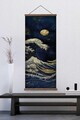 Tablou decorativ, ARTJPNPSTRDK17, Lemn masiv, Pictura pe canvas, Multicolor