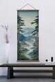 Tablou decorativ, ARTJPNPSTRDK19, Lemn masiv, Pictura pe canvas, Multicolor