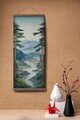 Tablou decorativ, ARTJPNPSTRDK19, Lemn masiv, Pictura pe canvas, Multicolor