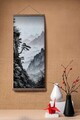 Tablou decorativ, ARTJPNPSTRDK21, Lemn masiv, Pictura pe canvas, Multicolor