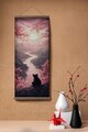 Tablou decorativ, ARTJPNPSTRDK23, Lemn masiv, Pictura pe canvas, Multicolor