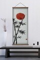Tablou decorativ, ARTJPNPSTRDK24, Lemn masiv, Pictura pe canvas, Multicolor