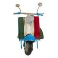 Decoratiune Scooter Italy, Creaciones Meng, 16x7 cm, metal, albastru
