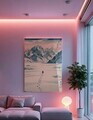 Tablou decorativ, Huhu690, Sticla temperata, Dimensiune: 40 x 60 cm, Multicolor