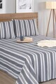 Set de pat pentru o persoana (cearceaf cu elastic si perna) 2 piese, L'essentiel Maison, Soft Line, BUMBAC/POLIESTER, Antracit