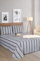 Set de pat pentru o persoana (cearceaf cu elastic si perna) 2 piese, L'essentiel Maison, Soft Line, BUMBAC/POLIESTER, Antracit