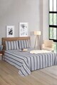 Set de pat pentru o persoana (cearceaf cu elastic si perna) 2 piese, L'essentiel Maison, Soft Line, BUMBAC/POLIESTER, Antracit